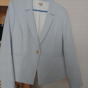 Seer sucker blazer